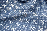 F064 Sequins Denim 53×45cm Fabric Doll Sewing Craft Doll Clothes Making Sewing Supply