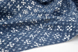 F064 Sequins Denim 53×45cm Fabric Doll Sewing Craft Doll Clothes Making Sewing Supply
