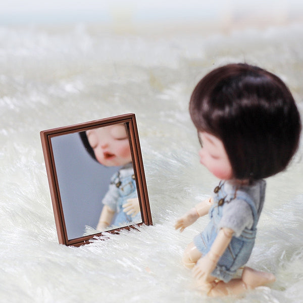 D074 Basic Mirror Doll Miniature Dollhouse Display For 12" Fashion Dolls Like FR PP Blythe BJD Momoko Poppy Parker Fashion Royalty