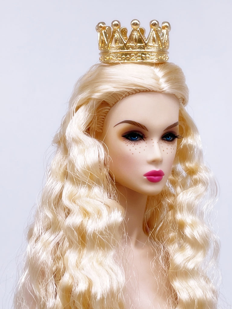 A008 Metal Crown 23×13mm Doll Crown Hair Accessories For 12