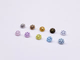 B175 5mm Snowflake Shank Buttons Micro Mini Buttons Tiny Buttons Doll Buttons Doll Sewing Craft Supplies