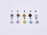 B175 5mm Snowflake Shank Buttons Micro Mini Buttons Tiny Buttons Doll Buttons Doll Sewing Craft Supplies