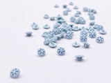 B175 5mm Snowflake Shank Buttons Micro Mini Buttons Tiny Buttons Doll Buttons Doll Sewing Craft Supplies