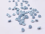 B175 5mm Snowflake Shank Buttons Micro Mini Buttons Tiny Buttons Doll Buttons Doll Sewing Craft Supplies