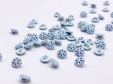 B175 5mm Snowflake Shank Buttons Micro Mini Buttons Tiny Buttons Doll Buttons Doll Sewing Craft Supplies