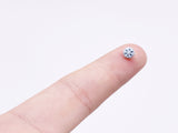 B175 5mm Snowflake Shank Buttons Micro Mini Buttons Tiny Buttons Doll Buttons Doll Sewing Craft Supplies