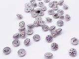 B175 5mm Snowflake Shank Buttons Micro Mini Buttons Tiny Buttons Doll Buttons Doll Sewing Craft Supplies