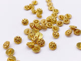 B175 5mm Snowflake Shank Buttons Micro Mini Buttons Tiny Buttons Doll Buttons Doll Sewing Craft Supplies
