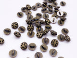 B175 5mm Snowflake Shank Buttons Micro Mini Buttons Tiny Buttons Doll Buttons Doll Sewing Craft Supplies