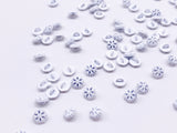 B175 5mm Snowflake Shank Buttons Micro Mini Buttons Tiny Buttons Doll Buttons Doll Sewing Craft Supplies