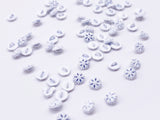 B175 5mm Snowflake Shank Buttons Micro Mini Buttons Tiny Buttons Doll Buttons Doll Sewing Craft Supplies