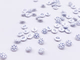 B175 5mm Snowflake Shank Buttons Micro Mini Buttons Tiny Buttons Doll Buttons Doll Sewing Craft Supplies