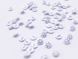 B175 5mm Snowflake Shank Buttons Micro Mini Buttons Tiny Buttons Doll Buttons Doll Sewing Craft Supplies