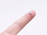 B175 5mm Snowflake Shank Buttons Micro Mini Buttons Tiny Buttons Doll Buttons Doll Sewing Craft Supplies