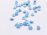 B175 5mm Snowflake Shank Buttons Micro Mini Buttons Tiny Buttons Doll Buttons Doll Sewing Craft Supplies
