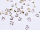 B182 Butterfly Buttons 6mm Butterfly Shank Buttons Micro Mini Buttons Tiny Buttons Doll Buttons Doll Sewing Craft Supplies