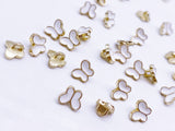 B182 Butterfly Buttons 6mm Butterfly Shank Buttons Micro Mini Buttons Tiny Buttons Doll Buttons Doll Sewing Craft Supplies