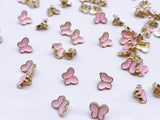 B182 Butterfly Buttons 6mm Butterfly Shank Buttons Micro Mini Buttons Tiny Buttons Doll Buttons Doll Sewing Craft Supplies