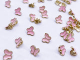 B182 Butterfly Buttons 6mm Butterfly Shank Buttons Micro Mini Buttons Tiny Buttons Doll Buttons Doll Sewing Craft Supplies