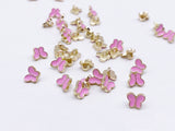 B182 Butterfly Buttons 6mm Butterfly Shank Buttons Micro Mini Buttons Tiny Buttons Doll Buttons Doll Sewing Craft Supplies