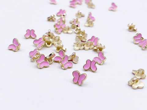 B182 Butterfly Buttons 6mm Butterfly Shank Buttons Micro Mini Buttons Tiny Buttons Doll Buttons Doll Sewing Craft Supplies