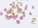 B182 Butterfly Buttons 6mm Butterfly Shank Buttons Micro Mini Buttons Tiny Buttons Doll Buttons Doll Sewing Craft Supplies