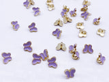 B182 Butterfly Buttons 6mm Butterfly Shank Buttons Micro Mini Buttons Tiny Buttons Doll Buttons Doll Sewing Craft Supplies