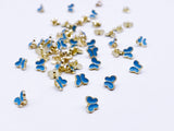 B182 Butterfly Buttons 6mm Butterfly Shank Buttons Micro Mini Buttons Tiny Buttons Doll Buttons Doll Sewing Craft Supplies