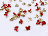 B182 Butterfly Buttons 6mm Butterfly Shank Buttons Micro Mini Buttons Tiny Buttons Doll Buttons Doll Sewing Craft Supplies