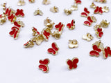 B182 Butterfly Buttons 6mm Butterfly Shank Buttons Micro Mini Buttons Tiny Buttons Doll Buttons Doll Sewing Craft Supplies