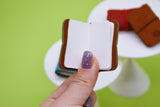 D051 Tiny 4.7×3.2CM Leather Cover Notebook Dollhouse Miniature Display For 1/6 Scale Dolls
