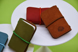 D051 Tiny 4.7×3.2CM Leather Cover Notebook Dollhouse Miniature Display For 1/6 Scale Dolls