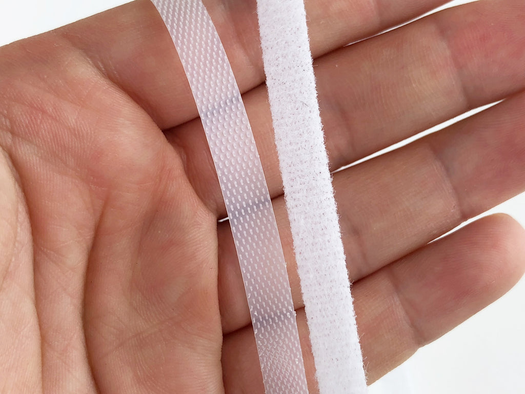 W011 Ultra Thin 6mm 8mm Width Sew On Fastener Strap Doll Sewing Craft – i  Sew For Doll