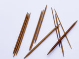 W017 Super Tiny Bamboo Knitting Needles 2mm 3mm 4mm 5mm Dolly Size 13cm Long Dolly Size