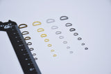 B011 D Shape 10mm/8mm/6mm/5mm/4mm/3mm/2.8mm Mini Buckles D Ring Sewing Craft Doll Clothes Making Sewing Supply