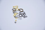 B011 D Shape 10mm/8mm/6mm/5mm/4mm/3mm/2.8mm Mini Buckles D Ring Sewing Craft Doll Clothes Making Sewing Supply