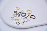 B011 D Shape 10mm/8mm/6mm/5mm/4mm/3mm/2.8mm Mini Buckles D Ring Sewing Craft Doll Clothes Making Sewing Supply
