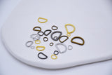 B011 D Shape 10mm/8mm/6mm/5mm/4mm/3mm/2.8mm Mini Buckles D Ring Sewing Craft Doll Clothes Making Sewing Supply