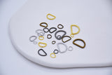 B011 D Shape 10mm/8mm/6mm/5mm/4mm/3mm/2.8mm Mini Buckles D Ring Sewing Craft Doll Clothes Making Sewing Supply