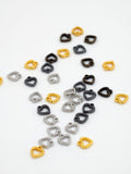 B024 Antique Bronze / Gold / Silver / Dark Gun Color Heart Charm 6x6.7mm Doll Clothes Sewing Craft Supply For 12" Fashion Dolls Blythe BJD