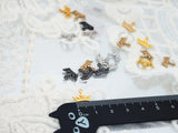 B027 Light Gold / Gold / Silver / Dark Gun Color Crown Charm 12x9mm Doll Clothes Sewing Craft Supply For 12" Fashion Dolls Blythe BJD