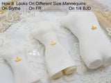 B027 Light Gold / Gold / Silver / Dark Gun Color Crown Charm 12x9mm Doll Clothes Sewing Craft Supply For 12" Fashion Dolls Blythe BJD