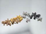 B027 Light Gold / Gold / Silver / Dark Gun Color Crown Charm 12x9mm Doll Clothes Sewing Craft Supply For 12" Fashion Dolls Blythe BJD