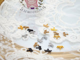 B027 Light Gold / Gold / Silver / Dark Gun Color Crown Charm 12x9mm Doll Clothes Sewing Craft Supply For 12" Fashion Dolls Blythe BJD