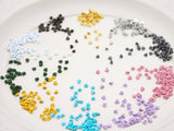 B030 Metallic & Colored Heart Shank Buttons 3.6mm Doll Clothes Sewing Craft Supply For 12" Fashion Dolls Blythe BJD