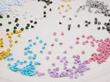 B030 Metallic & Colored Heart Shank Buttons 3.6mm Doll Clothes Sewing Craft Supply For 12" Fashion Dolls Blythe BJD