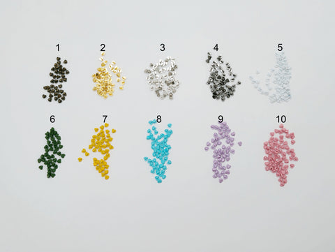 B030 Metallic & Colored Heart Shank Buttons 3.6mm Doll Clothes Sewing Craft Supply For 12" Fashion Dolls Blythe BJD