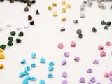 B030 Metallic & Colored Heart Shank Buttons 3.6mm Doll Clothes Sewing Craft Supply For 12" Fashion Dolls Blythe BJD
