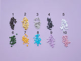 B051 Metallic & Colored Star Shank Buttons 3.3mm Doll Clothes Sewing Craft Supply For 12" Fashion Dolls Blythe BJD