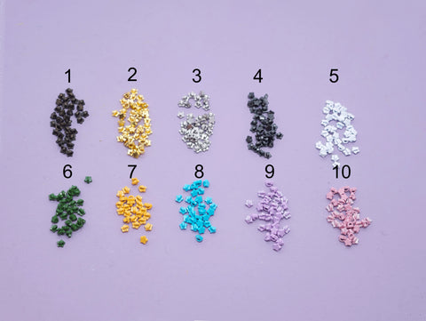 B051 Metallic & Colored Star Shank Buttons 3.3mm Doll Clothes Sewing Craft Supply For 12" Fashion Dolls Blythe BJD